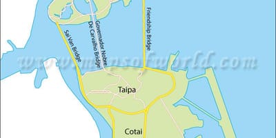 Півострів Макао карті