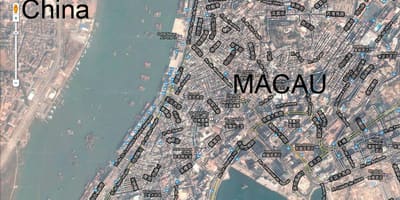 Карта Сан-мало Макао